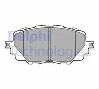 Delphi Kit pastiglie freni LP3284 Low-Metallic anteriore per Fiat Abarth Mazda