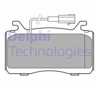 DELPHI Set pastiglie freno LP3310 Anteriore Low‑Metallic per Alfa Romeo Giulia/Stelvio