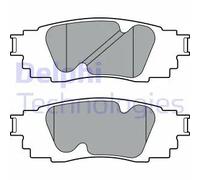 Set di pastiglie freno DELPHI LP3392, posteriore