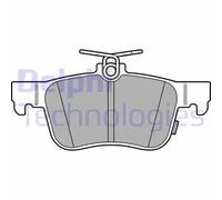 Delphi Set pastiglie freno LP3607 Low-Metallic posteriore per Ford