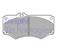 Set di pastiglie freno DELPHI LP468, anteriore