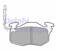 Set di pastiglie freno DELPHI LP490, anteriore