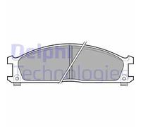 Set di pastiglie freno DELPHI LP543, anteriore, posteriore