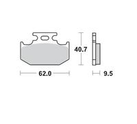Pastiglie freno MOTO-MASTER Metallo sinterizzato 092811