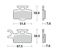 Pastiglie freno MOTO-MASTER Metallo sinterizzato 094111