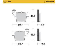 PASTIGLIE FRENO MOTO MASTER NITRO SPORT HONDA CR CRF125 250 450 TM RACING MX