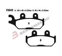PASTIGLIE FRENO MOTO PER CAN AM COMMANDER/M AVERICK 1000 EBC FA645R COMMANDER