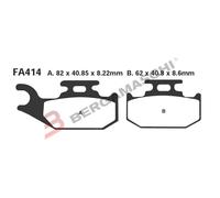 EBC Brakes FA414R Kit pastiglie freni