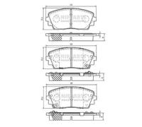 Pastiglie freno N3600332 NIPPARTS per KIA PICANTO II