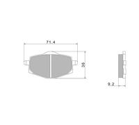 Nissin Premium A0260 2p-229ns Semi-sintered Brake Pads Trasparente