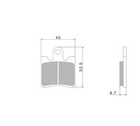 PASTIGLIE FRENO NISSIN A0580 PREMIUM 2P 265NS PER SUZUKI BURGMAN 250 400