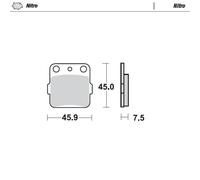 Pastiglie freno Nitro ATV MOTO-MASTER Metallo sinterizzato 091421