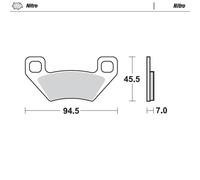 MOTO MASTER 097221 BRAKE PAD ATV NITRO ARCTIC CAT PROWLER 700 EFI 4X4 XTX 2013