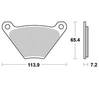 Pastiglie freno Org per HARLEY-DAVIDSON FXR 1340 SUPER GLIDE 1978-1981 Post