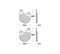 Pastiglie freno Org per HARLEY-DAVIDSON FXSB 1340 LOW RIDER 1983-1985 Ant sx/dx
