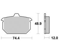 Pastiglie freno Org per HARLEY-DAVIDSON FXSTC 1340 SOFTAIL CUSTOM 1985-1999 Post