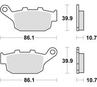 TRW MCB585 BRAKE PAD ALLROUND ORGANIC TRIUMPH TIGER 800 XC ABS 2012