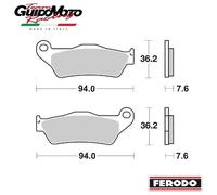 Set di pastiglie freno FERODO FDB2018EF