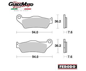 PASTIGLIE FRENO ORGANICHE MOTOCICLI SCOOTER FERODO 225108586