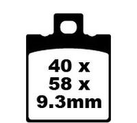 FA047/3 PASTIGLIE ORGANICHE ARAMID POSTERIORI EBC HONDA NSR 125 F 1988-1992