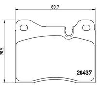 BREMBO Kit pastiglie freni