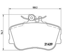 Brembo Kit Pastiglie Freno P06017