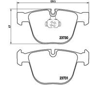 RIDEX Kit pastiglie freni Posteriore per BMW 3 Limousine (E90) 5 Limousine (E60)