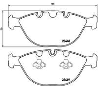 BREMBO P 06 028 Kit pastiglie freni