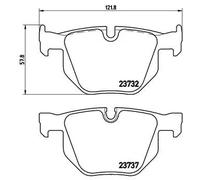 Pastiglie freno P 06 033 BREMBO per BMW 5 5 Touring 6 Cabriolet 6