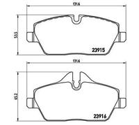 BREMBO P 06 034X Brake Pad