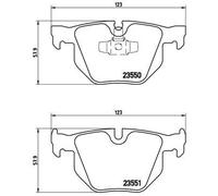 Brembo P 06 039 - Pastiglia Freno - Posteriore