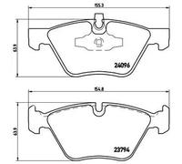 BREMBO P 06 040X Pastiglia Freno