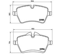 Set di pastiglie freno BREMBO Xtra P 06 051X, anteriore
