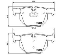 Pastiglie freno P 06 056 BREMBO per BMW X5 X6