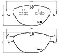 Pastiglie freno P 06 058 BREMBO per BMW X5 X6