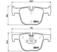 Brembo P 06 072 - Pastiglia Freno - Posteriore