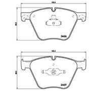 Pastiglie freno P 06 073 BREMBO per BMW ALPINA
