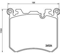 BREMBO P 06 077 Kit pastiglie freni