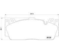 Kit pastiglie freno, Freno a disco - BREMBO P 06 079