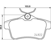 Pastiglie freno P 06 102 BREMBO per CITROËN DS