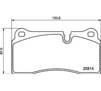 BREMBO P 06 111 Kit pastiglie freni