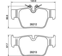Brembo - Prime - P 06 117 - Pastiglia Freno - Posteriore, set di 4