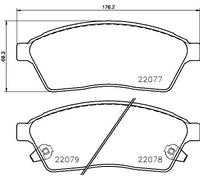 BREMBO P 09 009 Kit pastiglie freni