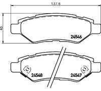 BREMBO P 09 014 Kit pastiglie freni