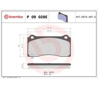 BREMBO P 09 028E Kit pastiglie freni