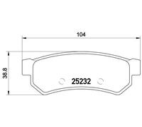 BREMBO P 10 053 Kit pastiglie freni