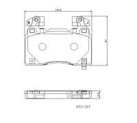 BREMBO P 10 064E Kit pastiglie freni