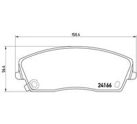 Pastiglie freno P 11 019 BREMBO per DODGE LANCIA