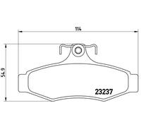 Pastiglie freno P 15 005 BREMBO per DAEWOO CHEVROLET SSANGYONG