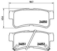 BREMBO P 15 009 Kit pastiglie freni